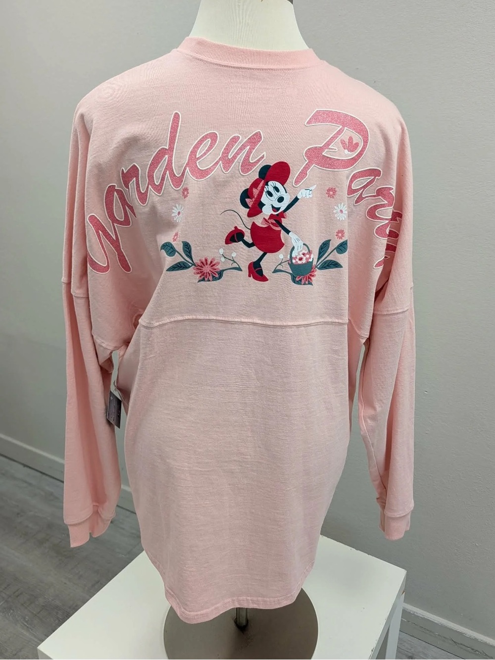 Disney Parks Light Pink Minnie Mouse Garden Party Spirit Jersey - New - Size XXL - Picture 4 of 7